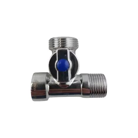 Válvula de bola de tres vías Wadep - 1/2"X1/2"X3/4" (1/2)