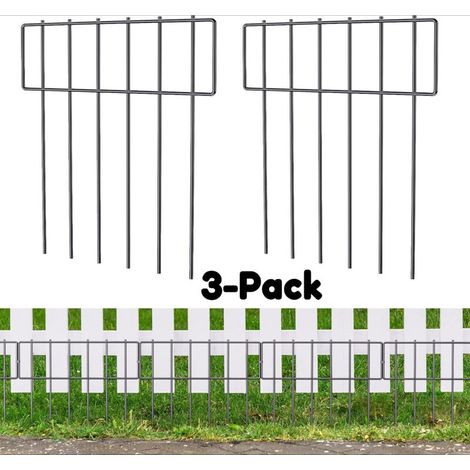 Clôture décorative pour 3 animaux, panneau en fil antirouille pour jardin (1/5)