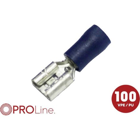 ACV 344801-2-0-p Languette Épaisseur de contact: 0.8 mm partiellement isolé bleu 100 pc(s) Piece
