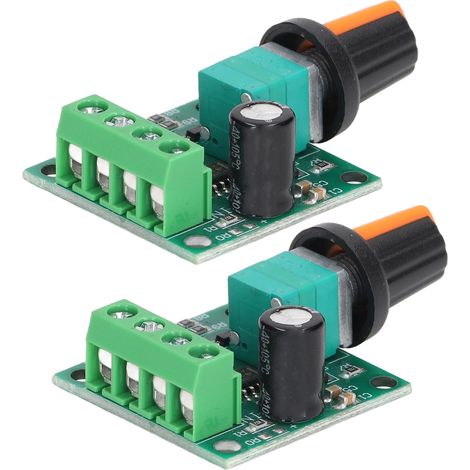 2 kits variateur vitesse moteur PWM régulateur commutable DC 1.8V-12V pour ventilateur pompe (1/5)