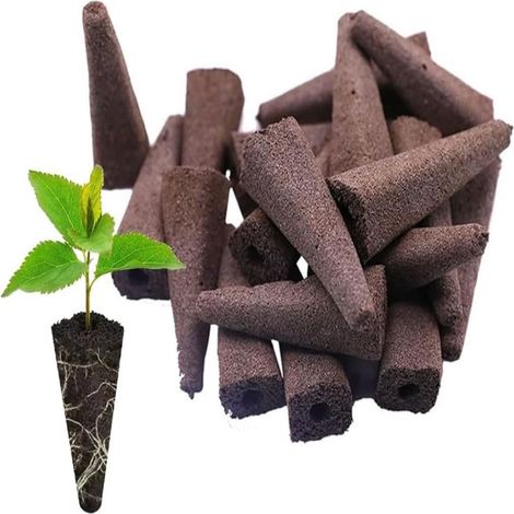 Éponge De Culture - Coton Biocarbonate - Pour Hydroponie Et Semis - 30 Pièces (1/5)