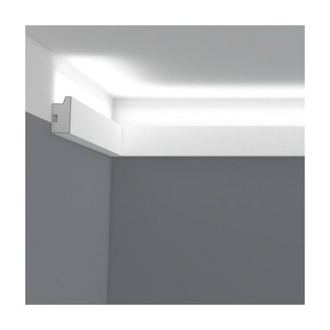 Corniche Lumineuse FAO23: Design Rectangulaire Épuré — barre de 2 m (1/2)
