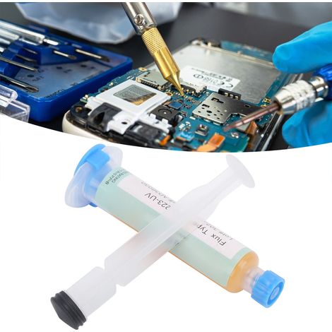 Pâte à braser RMA-223-UV, huile de brasage BGA, pâte à braser pour la réparation de puces de téléphones portables, huile de brasage en seringue, flux de réparation (1/5)