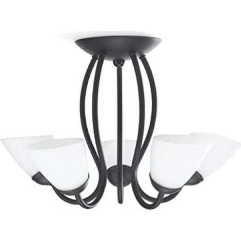 Philips Herald Lampada da Soffitto, 5 x 40 W, Nero (1/5)