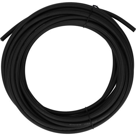Câble Photovoltaïque 6mm² Cuivre Étamé Isolation Double Couche XLPE 20m Noir pour Panneaux Solaires (1/5)