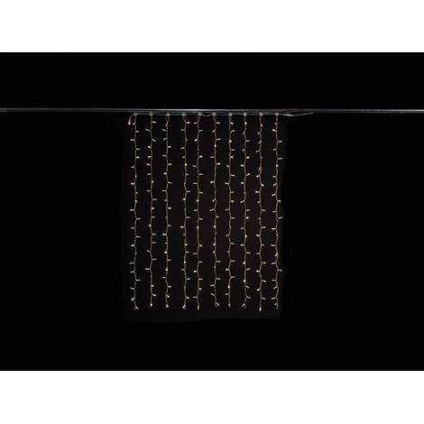 Simply connect pro line - extension rideau lumineux - led - 15 x 2 m - 220 lampes blanc chaud - fil blanc - 230 v (1/2)