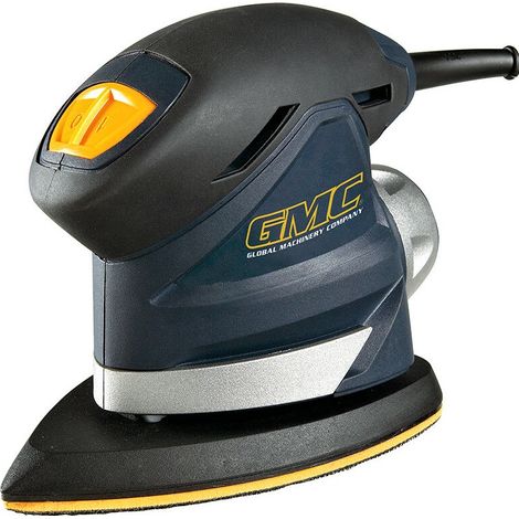 Ponceuse à bande électrique triangulaire 130W – Vitesse 13000 tr/min – Semelle 140x100mm – Pour ponçage bois dur – 920287 – GMC