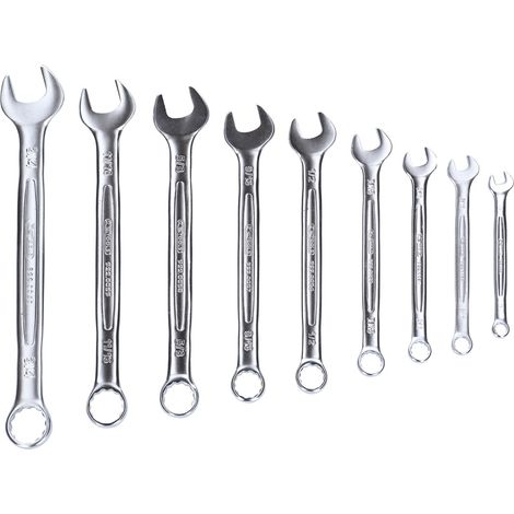 KS Tools Set mit 9 Ring-Maulschlüsseln in Zoll, 1/4 bis 11/16 (1/5)