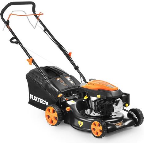 Cortacésped de gasolina autopropulsado con motor de 4 tiempos 146cc FX RM4346 FUXTEC