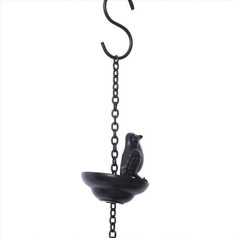 Mobile Regenketten-Vögel auf Bechern, Regenketten für Dachrinnen, 9 x 7 x 80 cm (1/5)