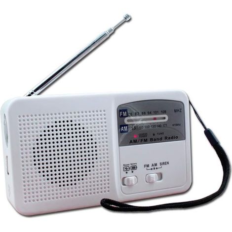Multifonctionnelle Main-coudés Solaire Radio, Mini Portable AM Radio FM, Lampe de Poche LED, Alarme SOS, étanche, utilisé pour Le Camping de Voyage Activités de Plein air (1/5)