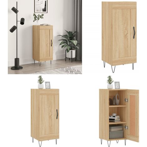 Sideboard Sonoma-Eiche 34,5x34x90 cm Holzwerkstoff - Holzwerkstoff - Stauraum (1/5)