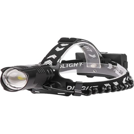 Lampe frontale XHP90 à forte luminosité, chargement USB, zoom télescopique, lampe frontale P90 pour éclairage extérieur, lampe frontale + câble USB
