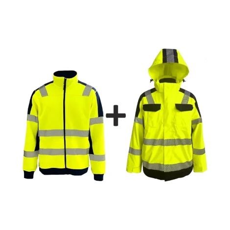 Impermeabile con fodera, giallo, TAGLIA XL - BE JK433-XL
