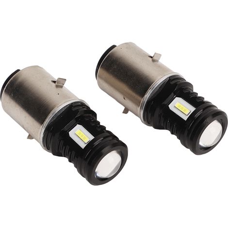 1 paire d'ampoules LED pour moto, 120 W, 12 à 24 V CC, haute luminosité, universelles pour quad, SSV et moto, lumière blanche/6000 K (1/5)