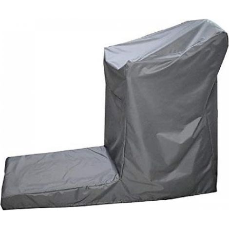 Housse de tapis de course, grise, 165 x 76 x 140 cm, tissu Oxford, imperméable, adaptée à une utilisation intérieure et extérieure (tapis de course non inclus).
