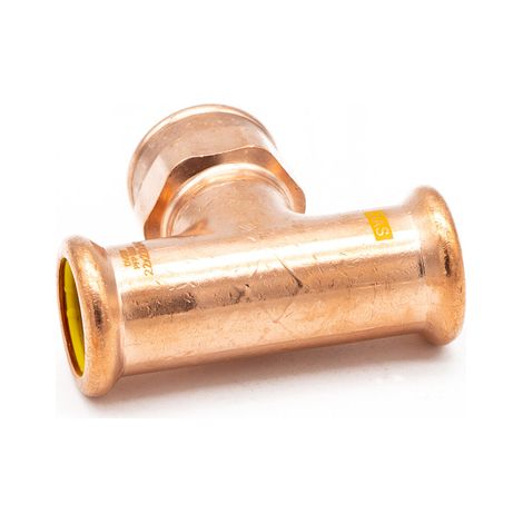 PrimaPress 22x22x3/4" FI Tee - Premium Copper Press Fitting (1/3)