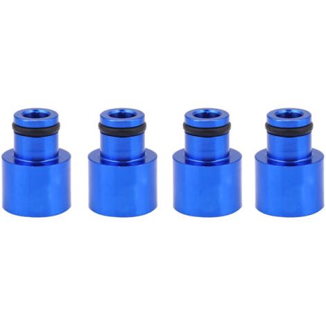 QORVA- Adaptateurs d'injecteur de carburant bleu, 4 pièces, entretoises externes pour injecteurs RDX pour B16 B18 D16Z D16Y