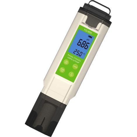 Testeur d'eau précis avec rétroéclairage pour aquariums, piscines, compteur de température salée, instrument numérique d'analyse de l'eau (1/5)