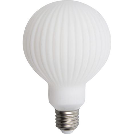 Ampoule LED filament decorative in vetro opaco G95, attacco E27, 10 W (equivalente a 75 W), 1055 lm, luce bianca calda, ideale per lampadari e applique
