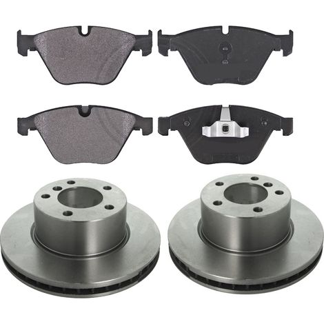 KIT FRENI ANTERIORI compatibile con BMW X1 (E84) - DISCHI + PASTIGLIE OEM: FDB4191 / A 00 438 / V1433.B1 /SOSTITUZIONE DIRETTA/BASSA POLVERE/SILENZIOSO (1/5)