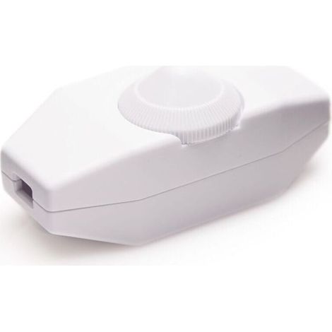 Regolatore di luminosità, interruttore rotativo con pulsante bianco, 220–230 V, per LED dimmerabili (1/5)