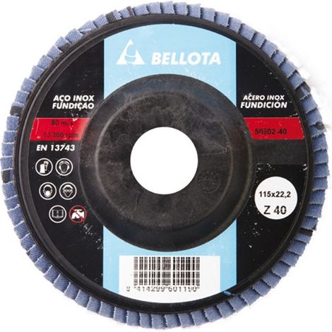 DISQUE ACORN 50502 - 40 LAME DE BROYAGE INOX MÉTAL/AGR. ZIRCONIUM