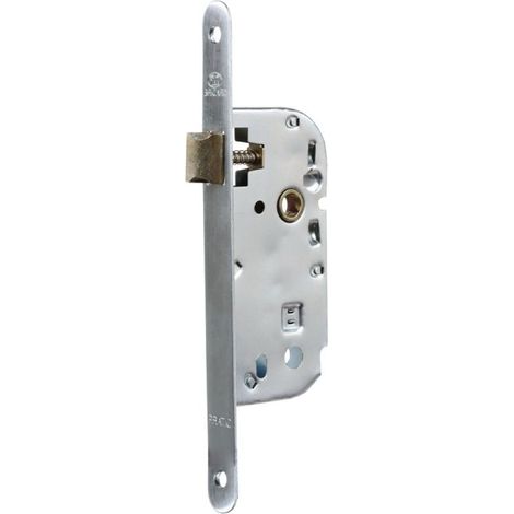 Serrure à encastrer axe 40 mm pour Porte de Salon, Cuisine, sans Clé, Electrozingué (1/4)