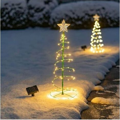 Outdoor Solar Christmas Lights, Outdoor Christmas Lights, Outdoor Solar Christmas Lights, LED Poinsettia Light Garland, Outdoor Solar Christmas Tree, Christmas Decoration (1/5)