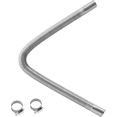 Tuyau d'échappement flexible en acier inoxydable pour chauffage diesel 2KW-8KW, avec 2 colliers de serrage. (1/5)