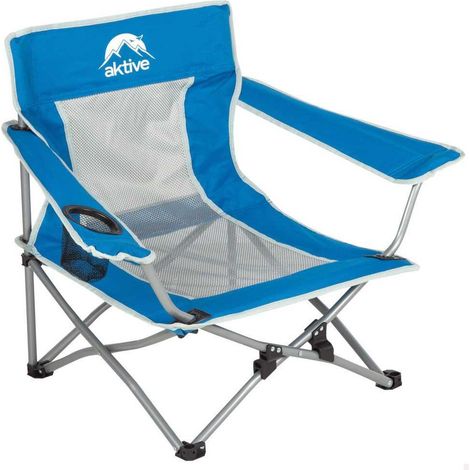 Aktive Silla Plegable Azul Cómoda y Compacta (1/3)