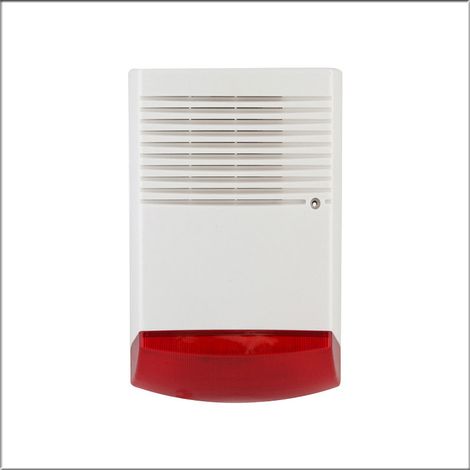 1 pièces sirène virtuelle sirène avec LED Flash antivol détecteur infrarouge alarme klaxon son et lumière sirène (1/2)