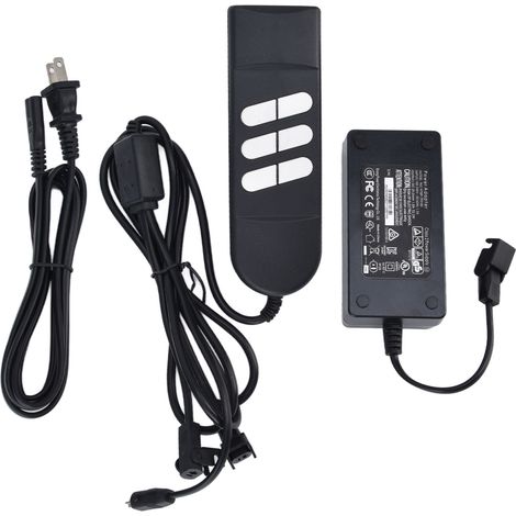 Manette de télécommande 6 boutons pour fauteuil électrique, contrôleur de relevage de canapé 1 à 2 places, prise US 100‑220V (1/5)