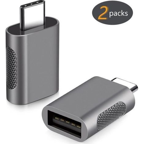 USB-C-auf-USB-OTG-Adapter, USB-3-auf-3.0-Adapter, kompatibel mit MacBook, Microsoft Surface Go und anderen Geräten (2 Stück) (1/4)