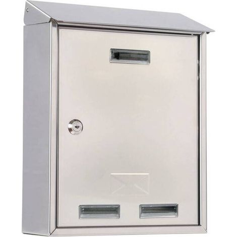 CASSETTA POSTALE C/TETTO 3100X INOX 25X10X30 CM