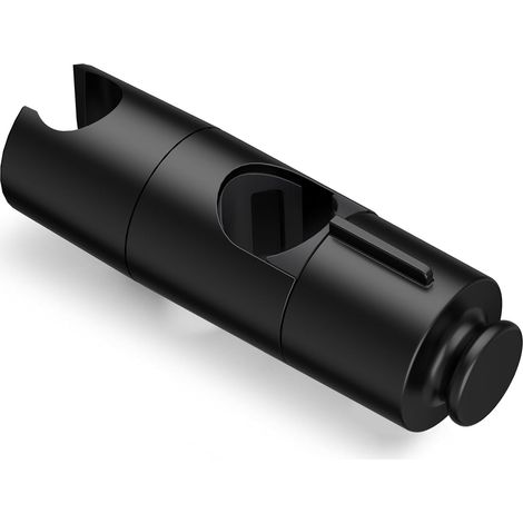 Support Pommeau de Douche avec Crochet, Support Douchette Réglable de 19 à 25 mm de Diamètre, Support de Douche pour Barre de Poussée Réglable, Porte Pommeau de Douche, Noir (1/5)