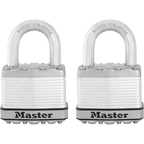 MASTER LOCK Vorhangschloss Excell M5EURT 52 mm, gleichsperrend SB-2