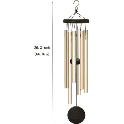 Windspiel mit beruhigendem und entspannendem Klang, Windspiel für drinnen und draußen, für Haus, Garten, Hof, Balkon, Inneneinrichtung