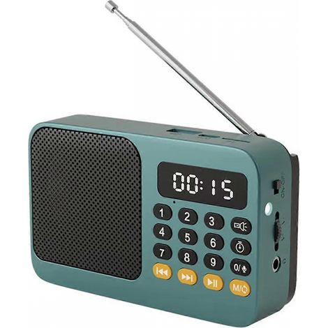 Radio FM, DAB, petite enceinte portable d'urgence, enceinte Bluetooth rechargeable pour amateurs, mini lecteur de musique vintage, lecteur MP3. (1/5)