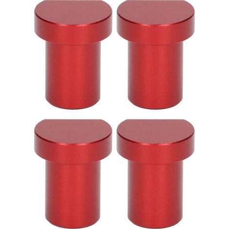 4 Stück Tischbegrenzungsblöcke für die Holzbearbeitung, multifunktionale Werkbank-Anschlagbolzen, 20 mm Durchmesser, rot (1/5)