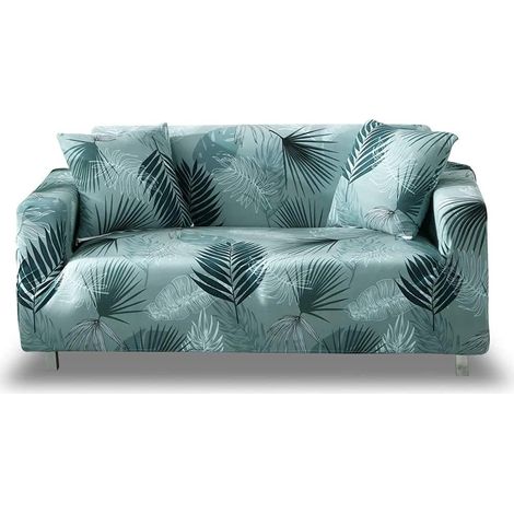 Housse de canapé imprimée extensible, housse de canapé à motifs pour canapé 2 places avec coussins (US-BX, 2 places/canapé 2 places) (1/5)