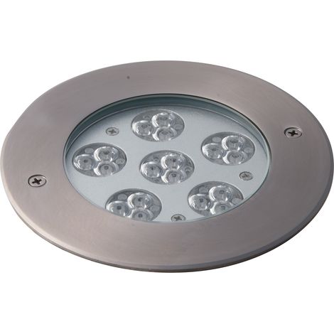 Incasso calpestabile LED IRIDE in acciaio 316 con 18 luci a LED integrato 1W con RGB e dimmer IP67 (1/3)