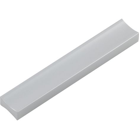 Poignée 96 mm, largeur 108 mm, poignée plate pour armoire et tiroir, aluminium brossé (1/2)