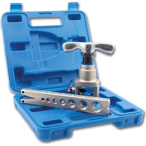 Dudgeonnière manuelle excentrée en coffret VALUE – Tête inclinée à 45° – Système débrayable pour tubes de 1/4'' à 3/4'' – Teddington