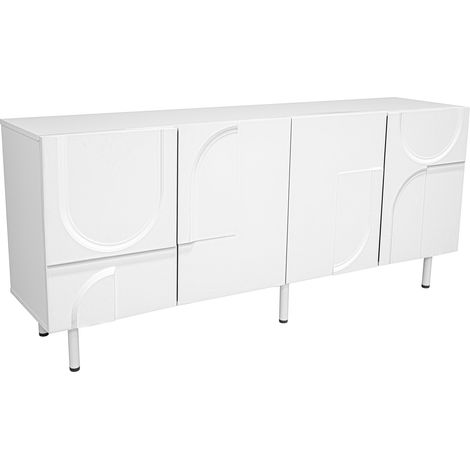 GagaBuffet géométrique blanc 160 x 38, 5 x 70 cm (1/5)