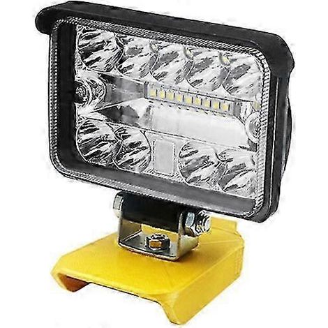 Lampe de travail LED Dewalt XR 18V/20V compatible avec les batteries au lithium, 204W, 8600 lumens et fonction lampe torche. (1/5)