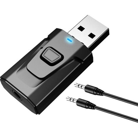 USB Bluetooth 5.0 avec 3.5mm AUX 4-en-1 Adaptateur récepteur émetteur Audio sans Fil pour TV / système Audio Domestique (1/5)
