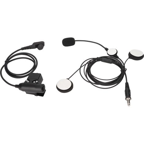 Casque bilatéral 7.1mm pour moto avec oreillette U94 PTT, compatible Hytera PD‑780 PD‑785 PD‑788 PD‑780G PD‑785G PD‑788G
