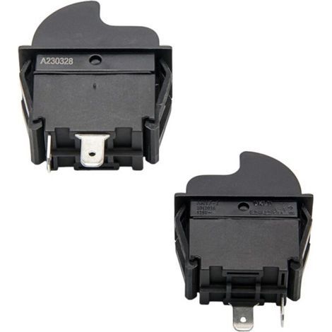 Interrupteur de scie circulaire DKLD SW7B AN17-1 (lot de 2) Interrupteur autobloquant à double griffe haute intensité 20 A, adapté aux contrôleurs ABS automobiles (1/4)