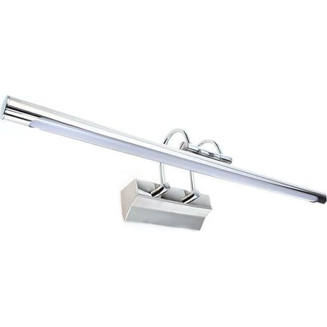 YMYNY Applique de salle de bain LED 12 W en aluminium mat, lumière froide ou chaude - Blanc chaud